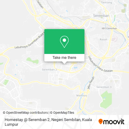 Homestay @ Seremban 2, Negeri Sembilan map