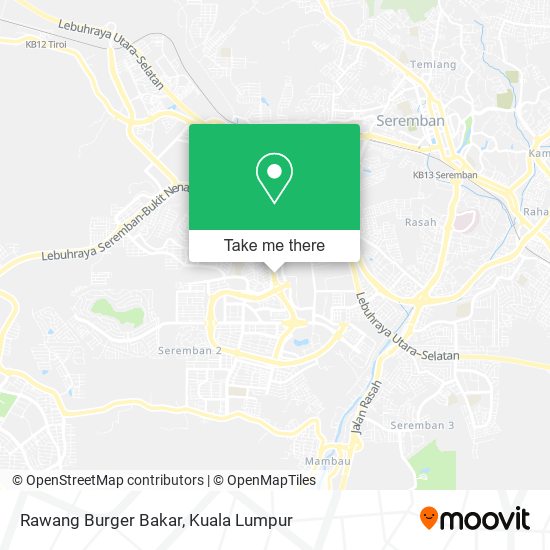 Peta Rawang Burger Bakar