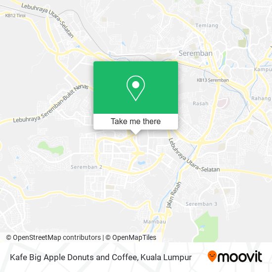 Kafe Big Apple Donuts and Coffee map