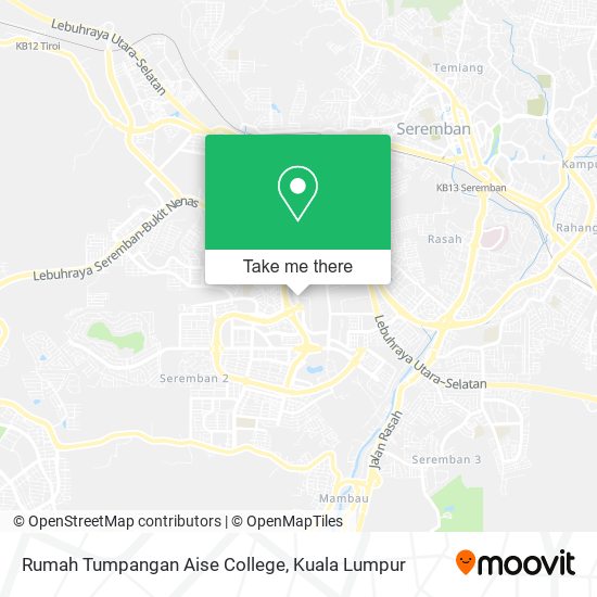 Rumah Tumpangan Aise College map