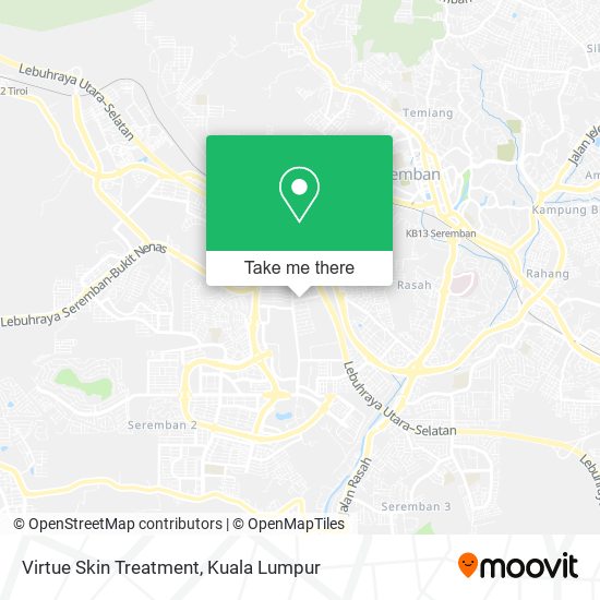 Virtue Skin Treatment map