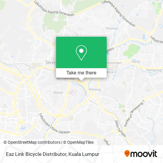 Eaz Link Bicycle Distributor map