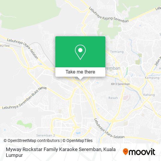 Myway Rockstar Family Karaoke Seremban map