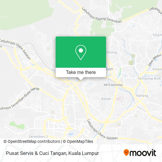 Pusat Servis & Cuci Tangan map