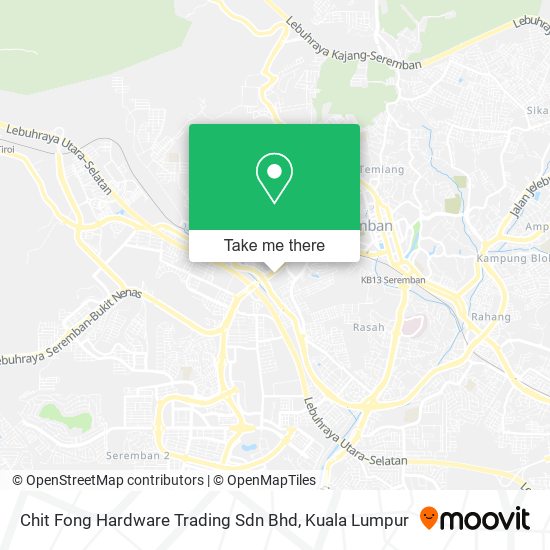 Peta Chit Fong Hardware Trading Sdn Bhd