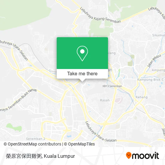 榮原宮保田雞粥 map