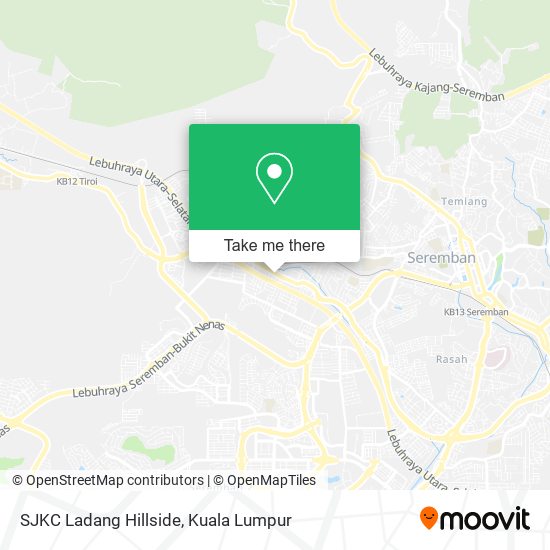 SJKC Ladang Hillside map