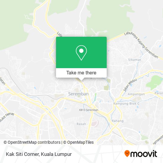 Kak Siti Corner map