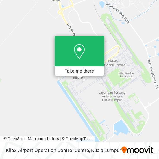Klia2 Airport Operation Control Centre map