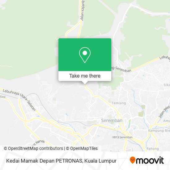 Kedai Mamak Depan PETRONAS map