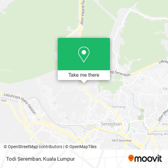 Todi Seremban map