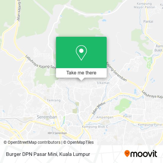 Burger DPN Pasar Mini map