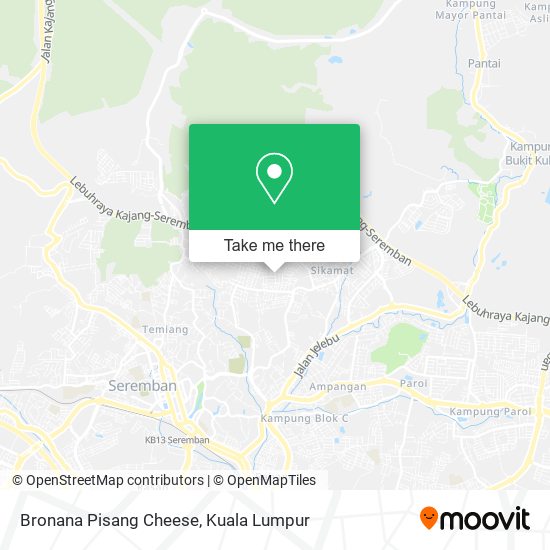 Bronana Pisang Cheese map