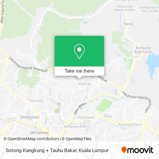 Sotong Kangkung + Tauhu Bakar map