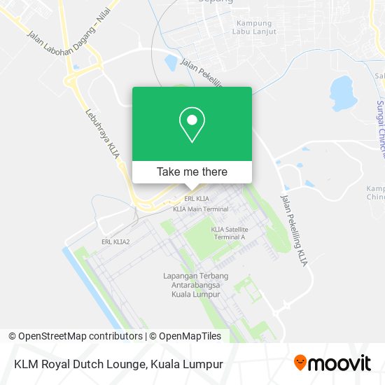 Peta KLM Royal Dutch Lounge