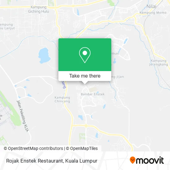 Rojak Enstek Restaurant map