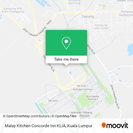 Peta Malay Kitchen Concorde Inn KLIA