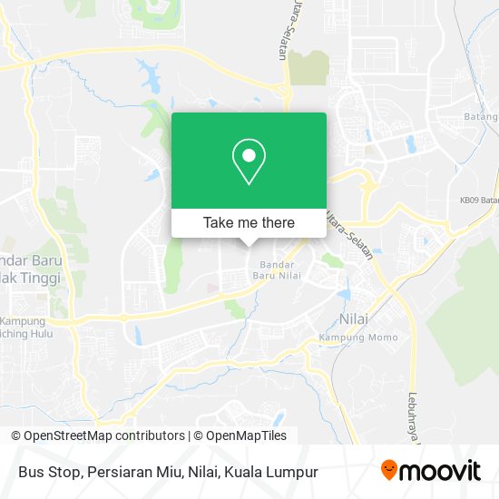 Peta Bus Stop, Persiaran Miu, Nilai