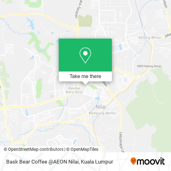 Bask Bear Coffee @AEON Nilai map