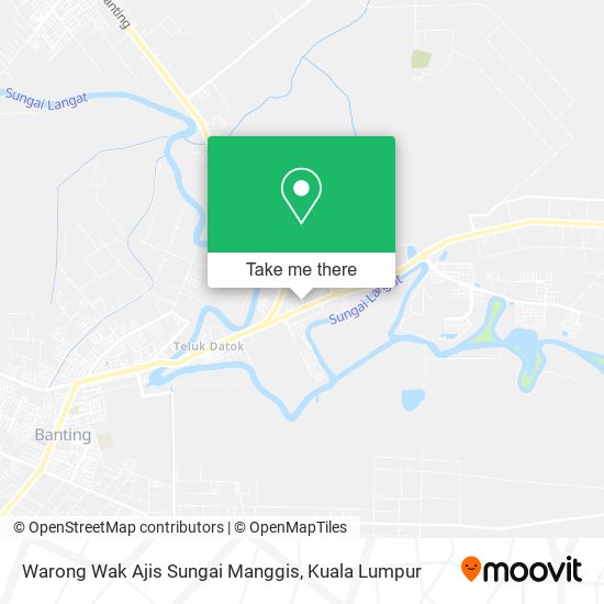 Warong Wak Ajis Sungai Manggis map