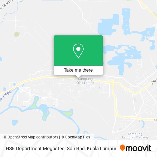 HSE Department Megasteel Sdn Bhd map