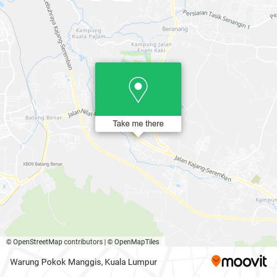 Warung Pokok Manggis map
