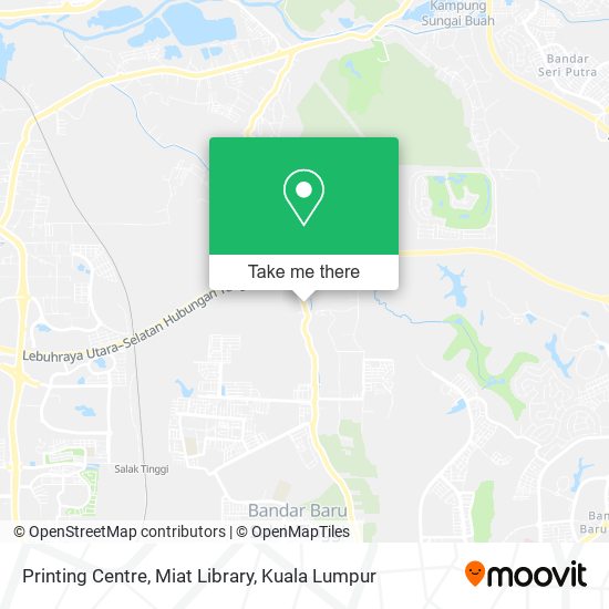 Printing Centre, Miat Library map