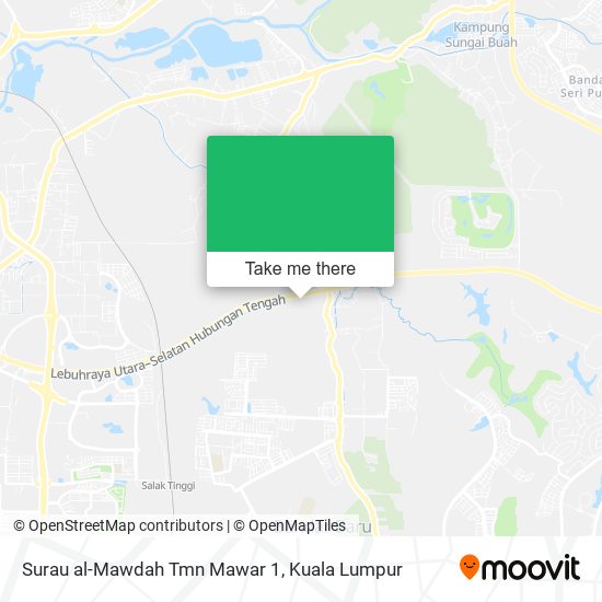 Surau al-Mawdah Tmn Mawar 1 map
