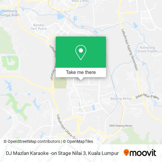 DJ Mazlan Karaoke -on Stage Nilai 3 map