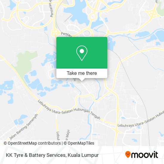 KK Tyre & Battery Services map