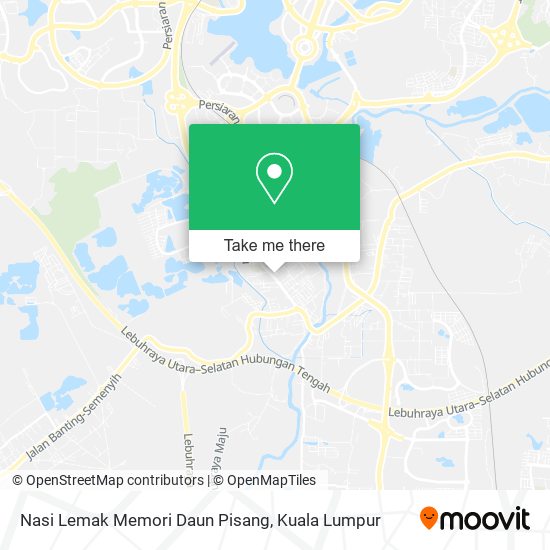 Nasi Lemak Memori Daun Pisang map