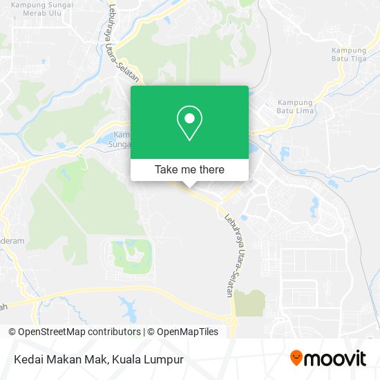 Kedai Makan Mak map