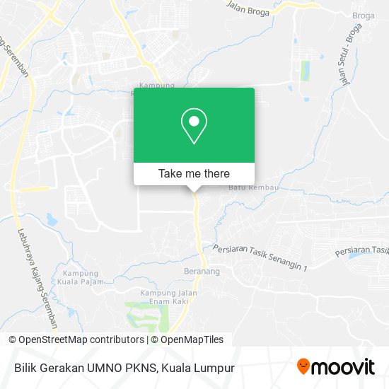 Bilik Gerakan UMNO PKNS map