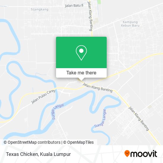 Texas Chicken map