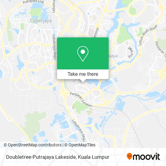 Doubletree-Putrajaya Lakeside map