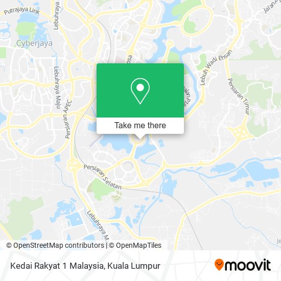 Kedai Rakyat 1 Malaysia map