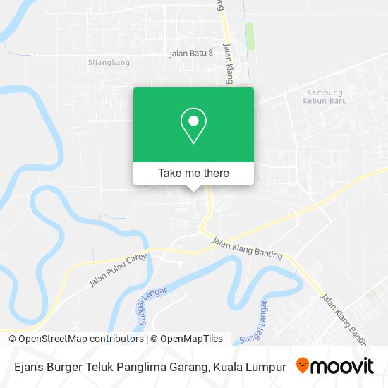 Peta Ejan's Burger Teluk Panglima Garang