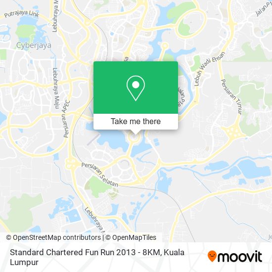 Standard Chartered Fun Run 2013 - 8KM map