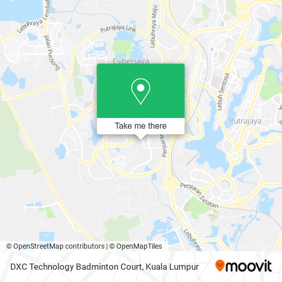 DXC Technology Badminton Court map