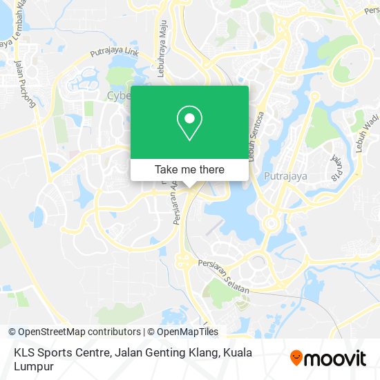 Peta KLS Sports Centre, Jalan Genting Klang