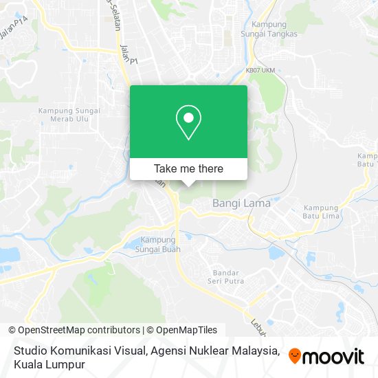 Studio Komunikasi Visual, Agensi Nuklear Malaysia map