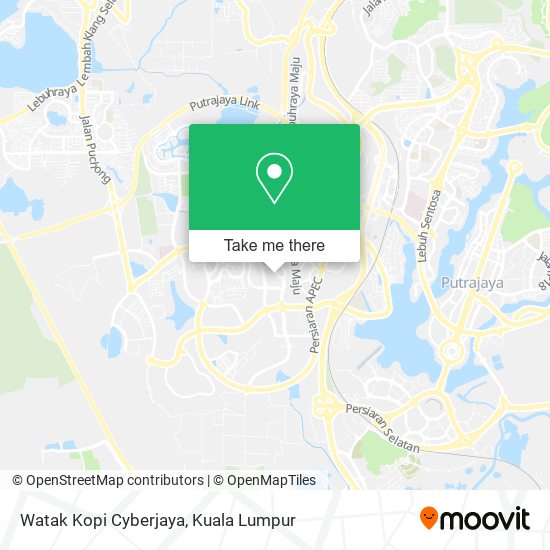 Watak Kopi Cyberjaya map