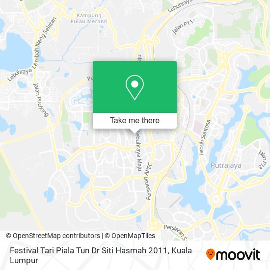 Festival Tari Piala Tun Dr Siti Hasmah 2011 map