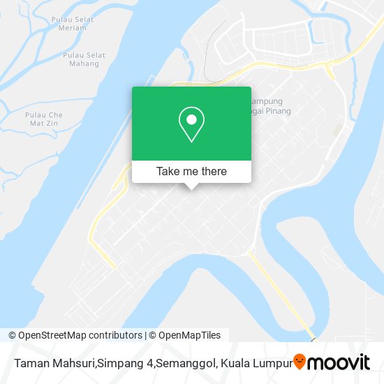 Peta Taman Mahsuri,Simpang 4,Semanggol