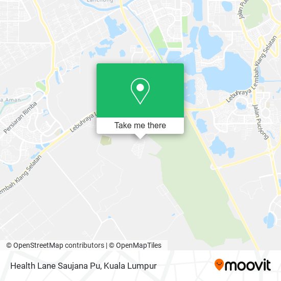 Health Lane Saujana Pu map