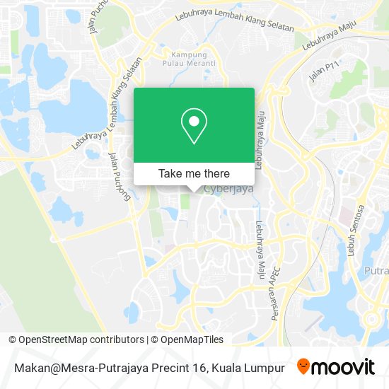 Makan@Mesra-Putrajaya Precint 16 map