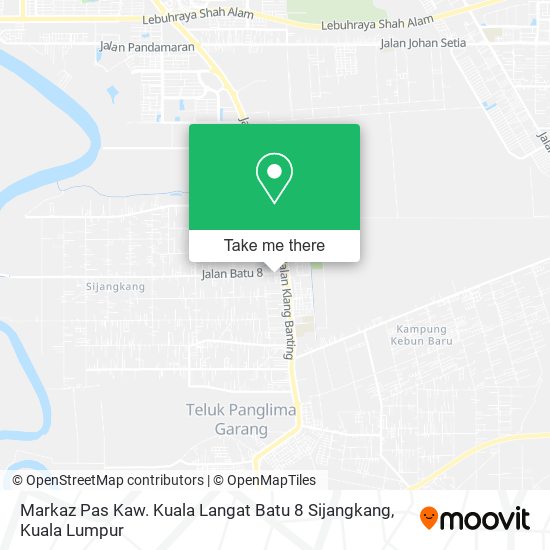 Peta Markaz Pas Kaw. Kuala Langat Batu 8 Sijangkang