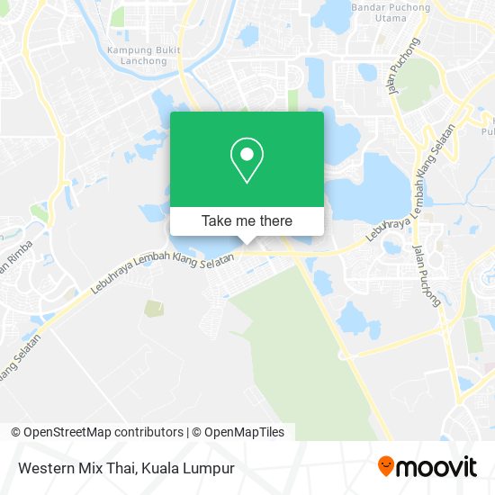 Western Mix Thai map