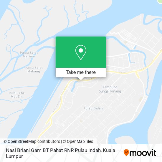 Peta Nasi Briani Gam BT Pahat RNR Pulau Indah