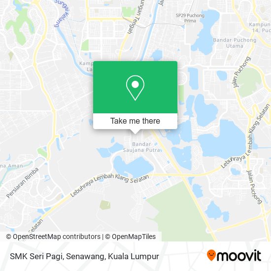 Peta SMK Seri Pagi, Senawang